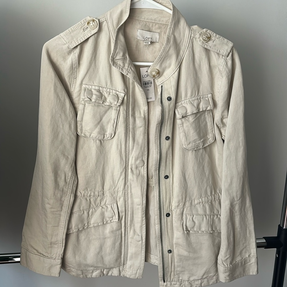 Loft Cream Light Weight Jacket